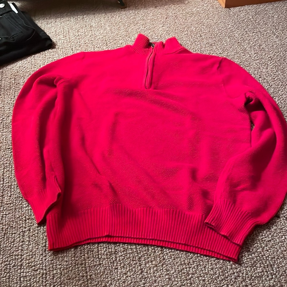 Club Room Red Quarterzip